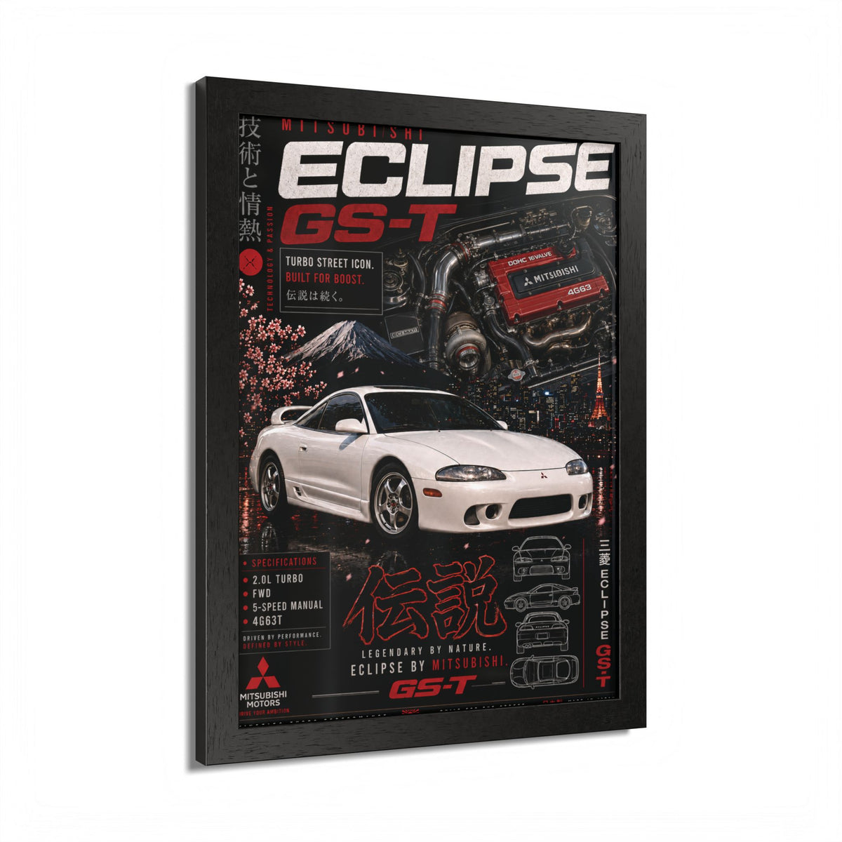 Mitsubishi Eclipse GS-T Poster