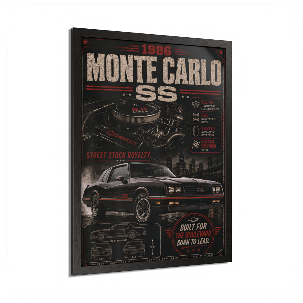 1986 Monte Carlo SS Framed Poster