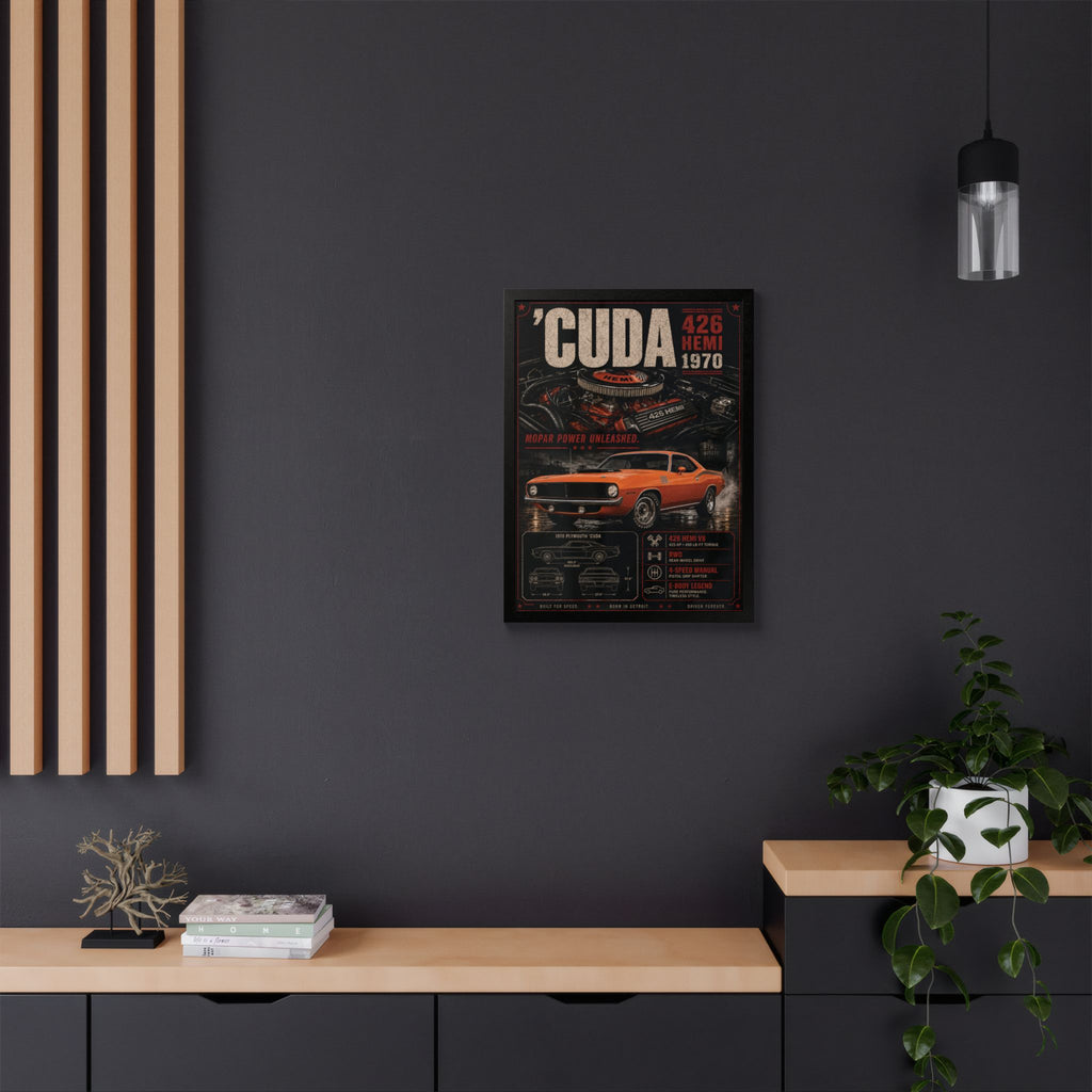 'Cuda 1970 426 Hemi Framed Poster
