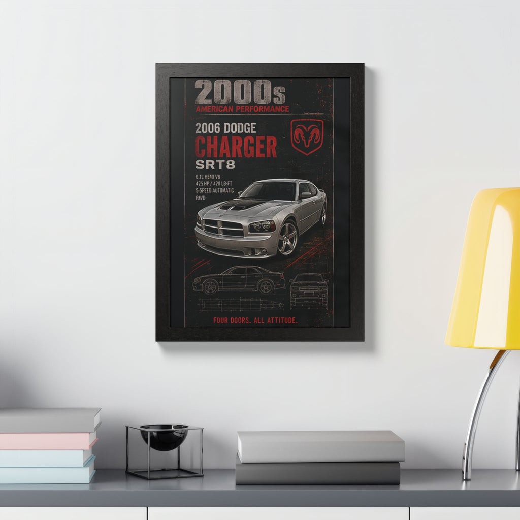 2006 Dodge Charger SRT8 Framed Poster