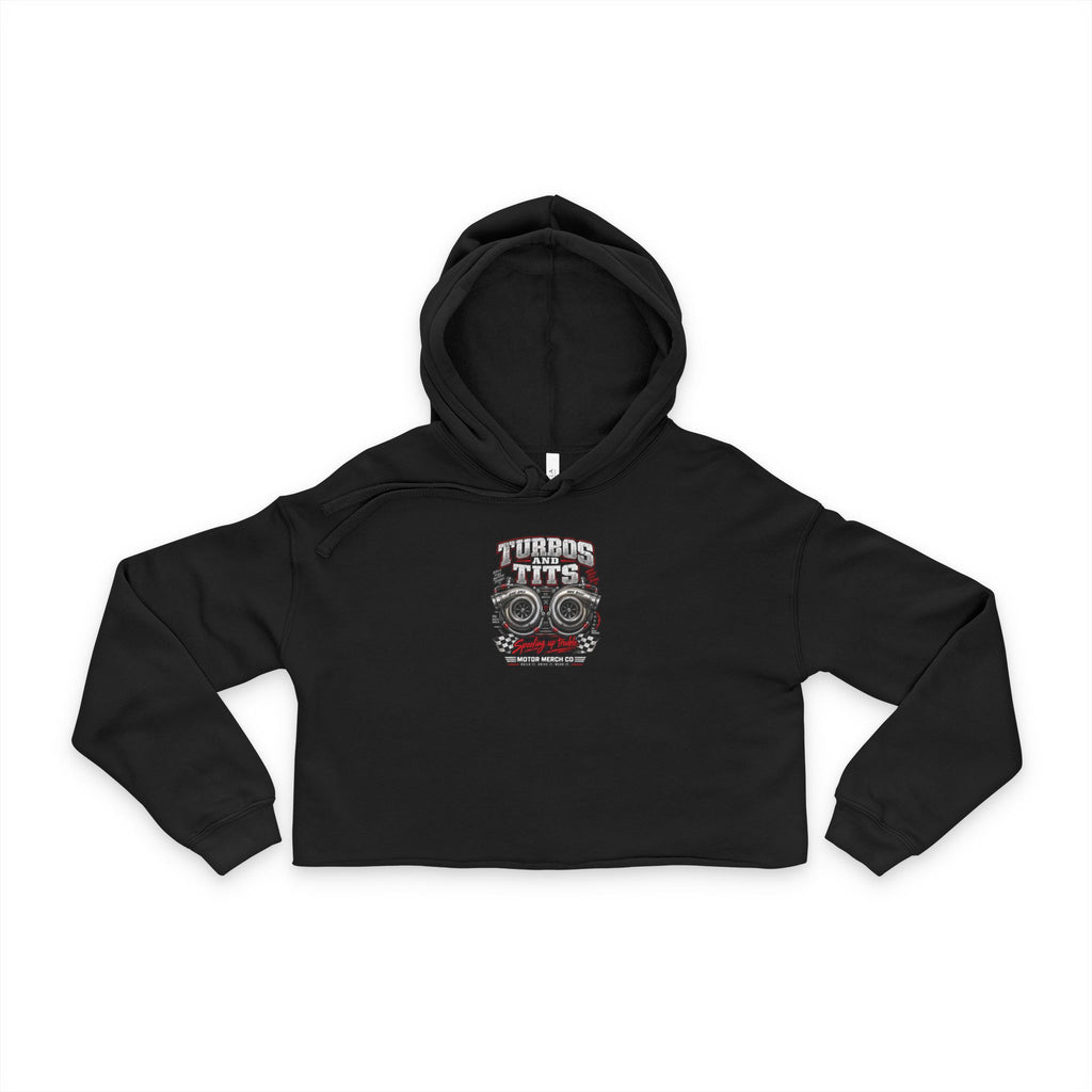 Cropped Hoodie — Turbo & Tits
