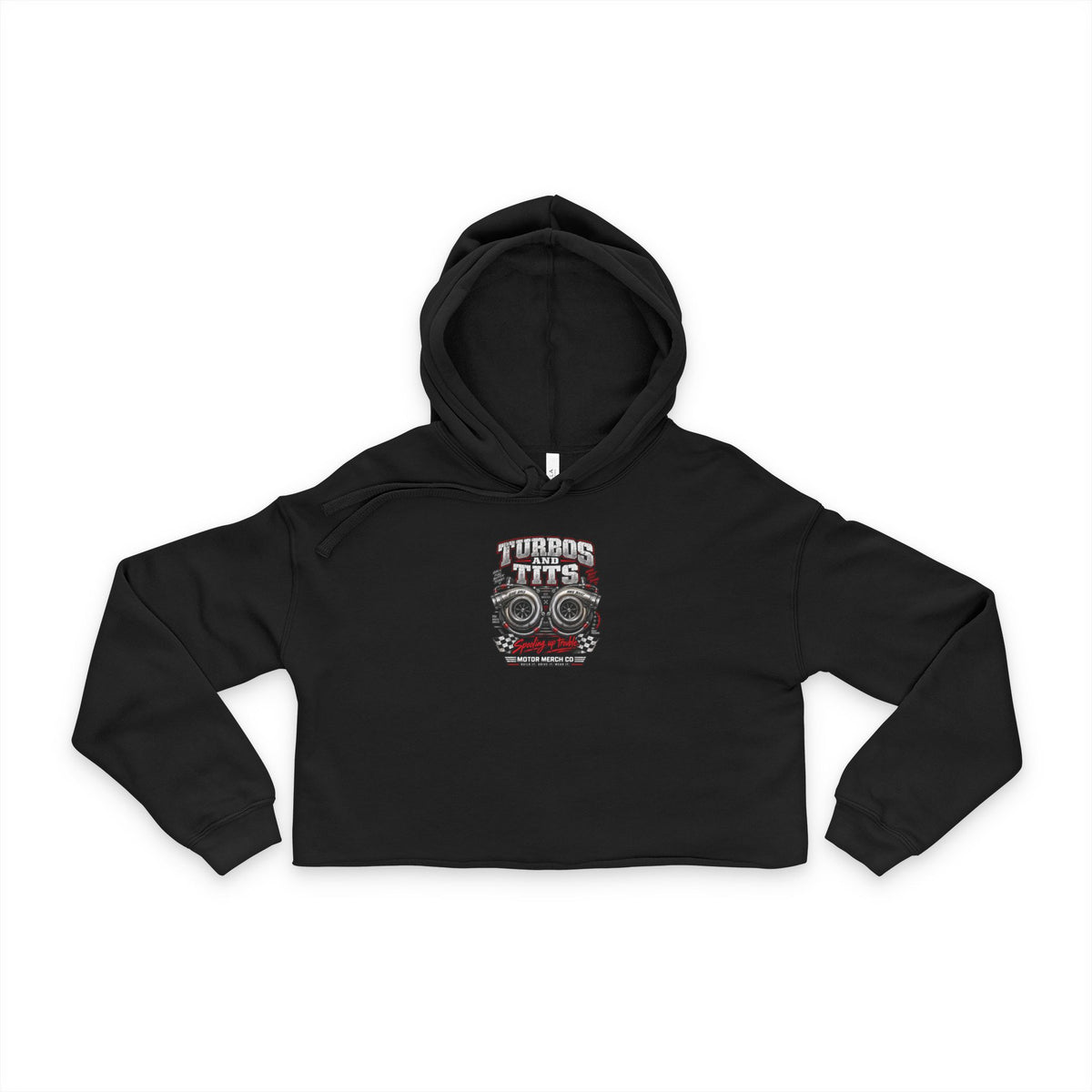 Cropped Hoodie — Turbo & Tits