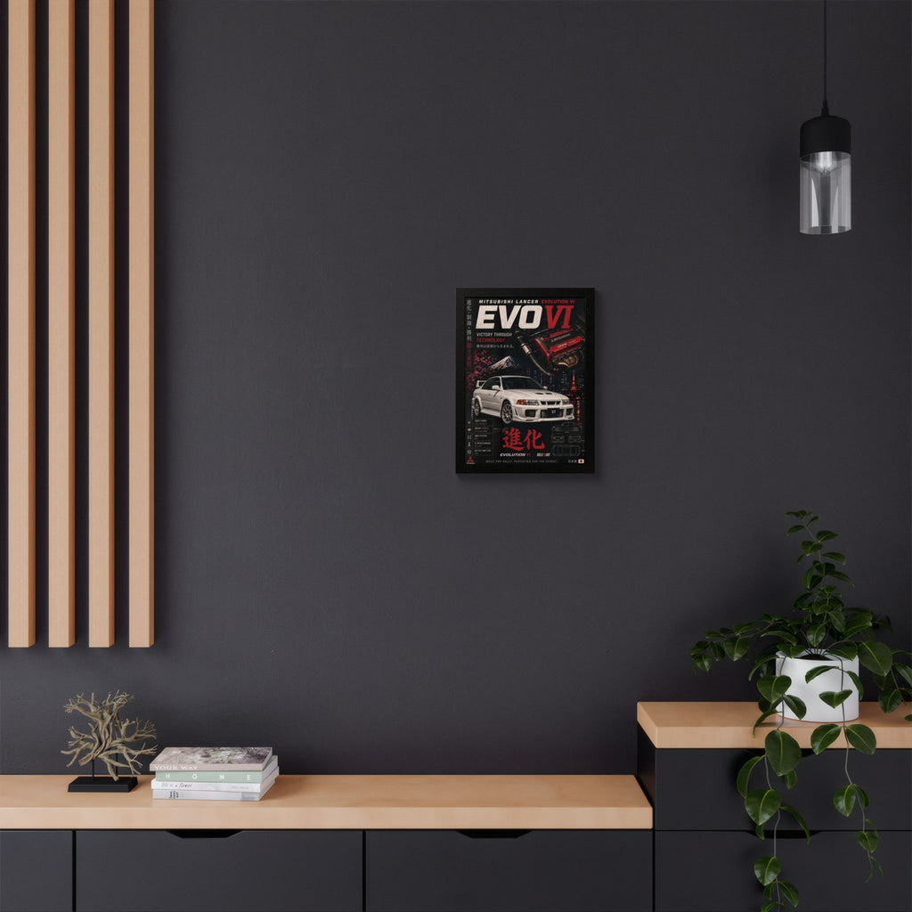 EVO VI Mitsubishi Lancer Framed Poster