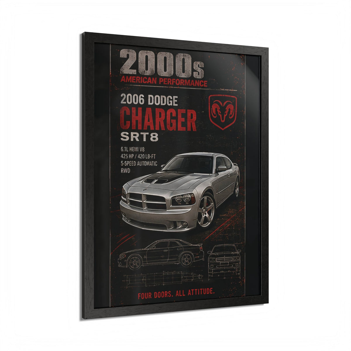 2006 Dodge Charger SRT8 Framed Poster
