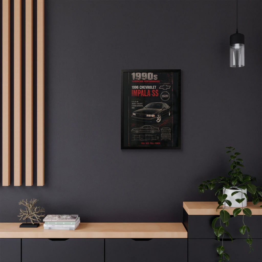 1996 Chevrolet Impala SS Framed Poster