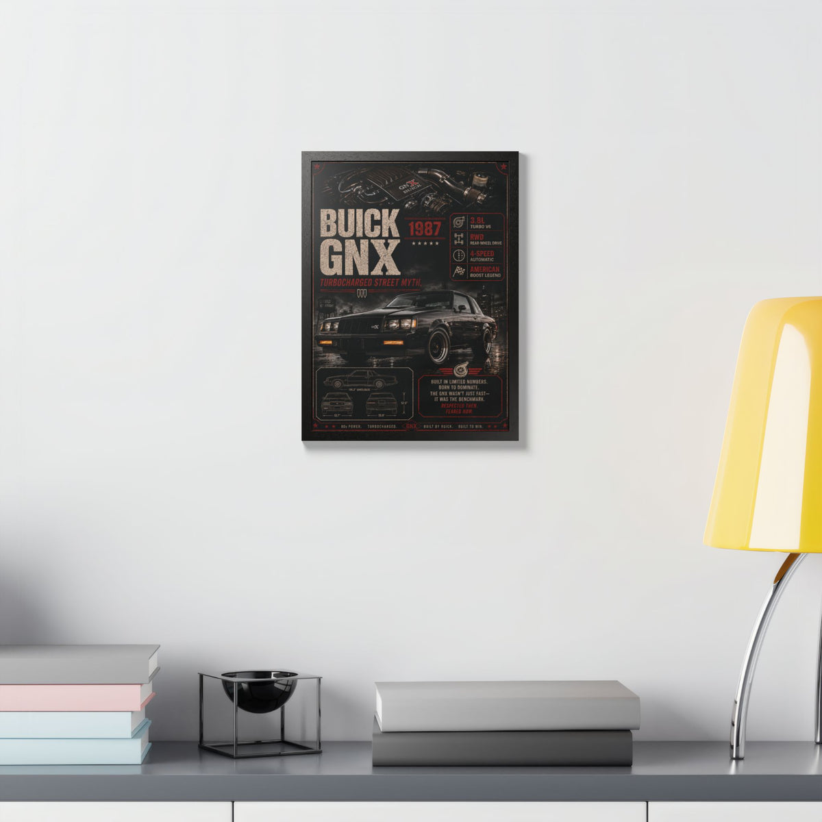 Buick GNX 1987 Framed Poster