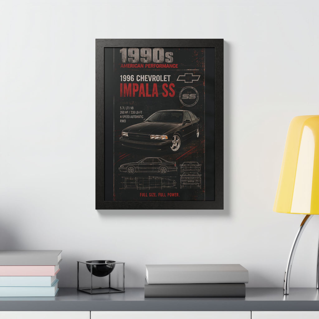 1996 Chevrolet Impala SS Framed Poster