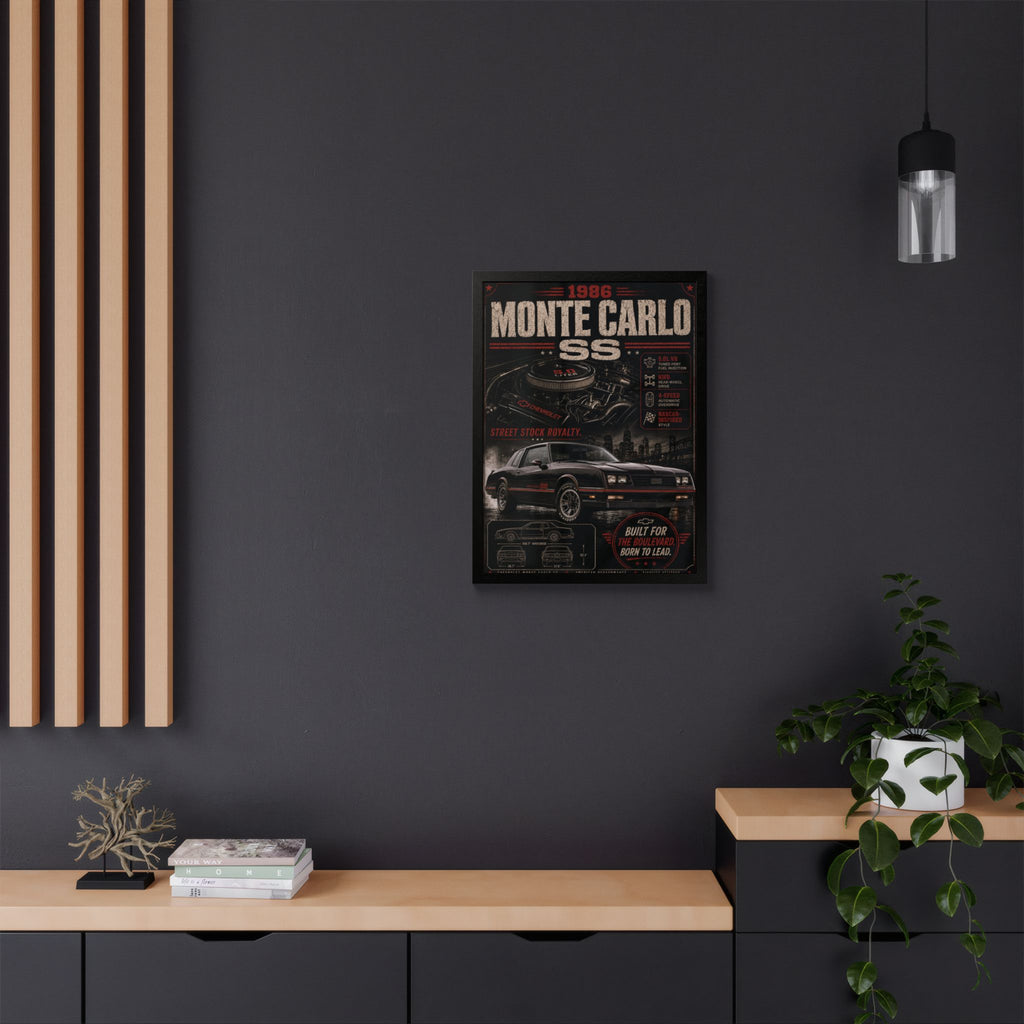 1986 Monte Carlo SS Framed Poster