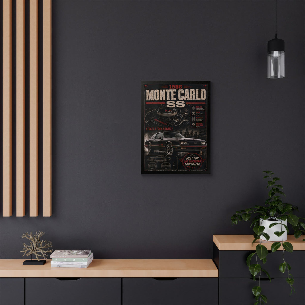 1986 Monte Carlo SS Framed Poster