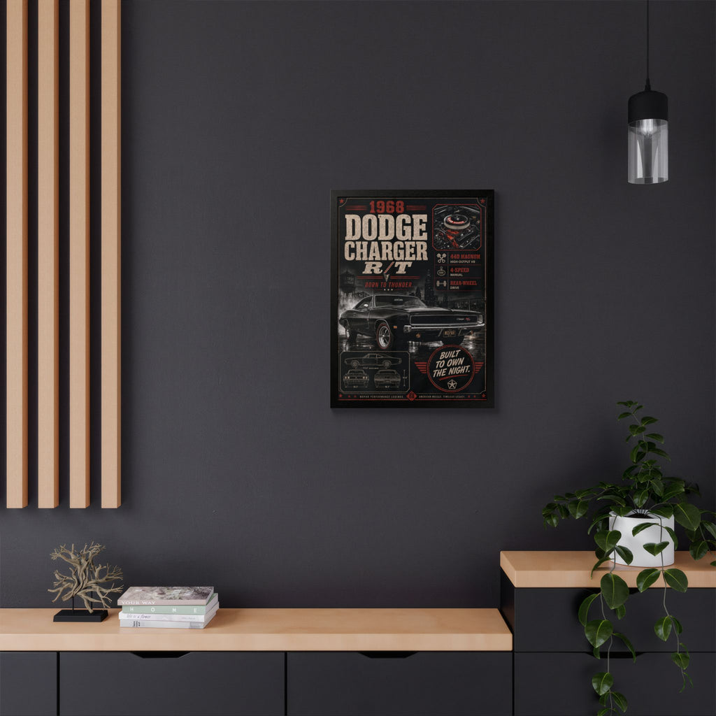 1968 Dodge Charger R/T Framed Poster