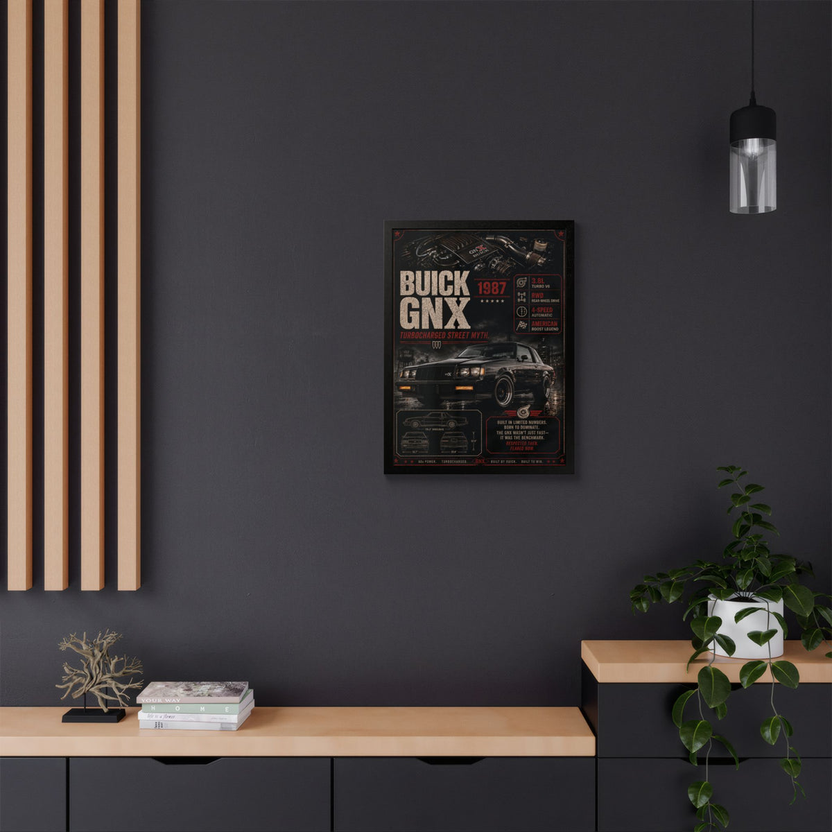 Buick GNX 1987 Framed Poster