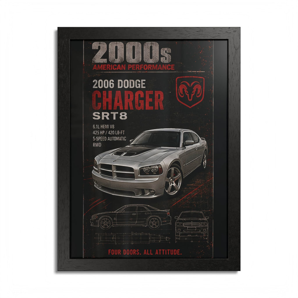 2006 Dodge Charger SRT8 Framed Poster