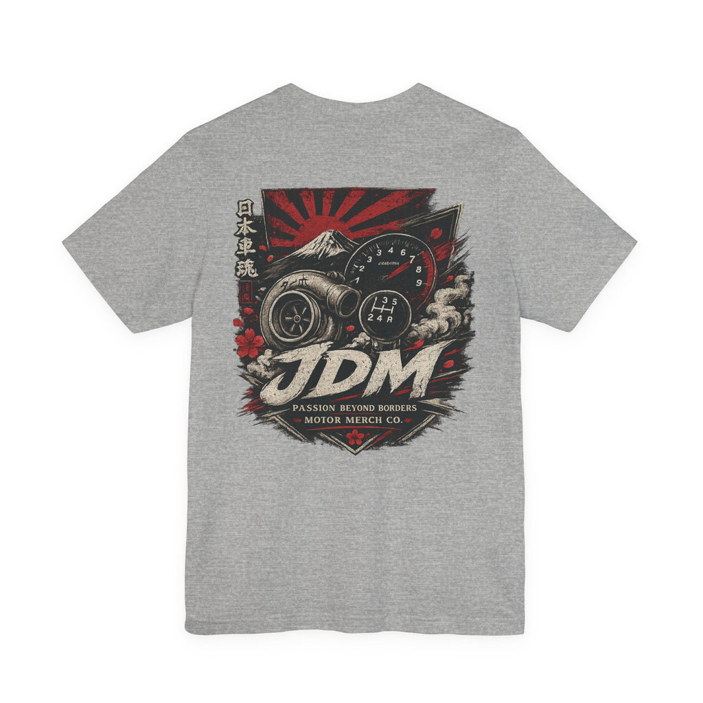 JDM Retro Rising Sun Mount Fuji Racing Graphic Shirt