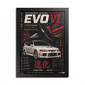EVO VI Mitsubishi Lancer Framed Poster