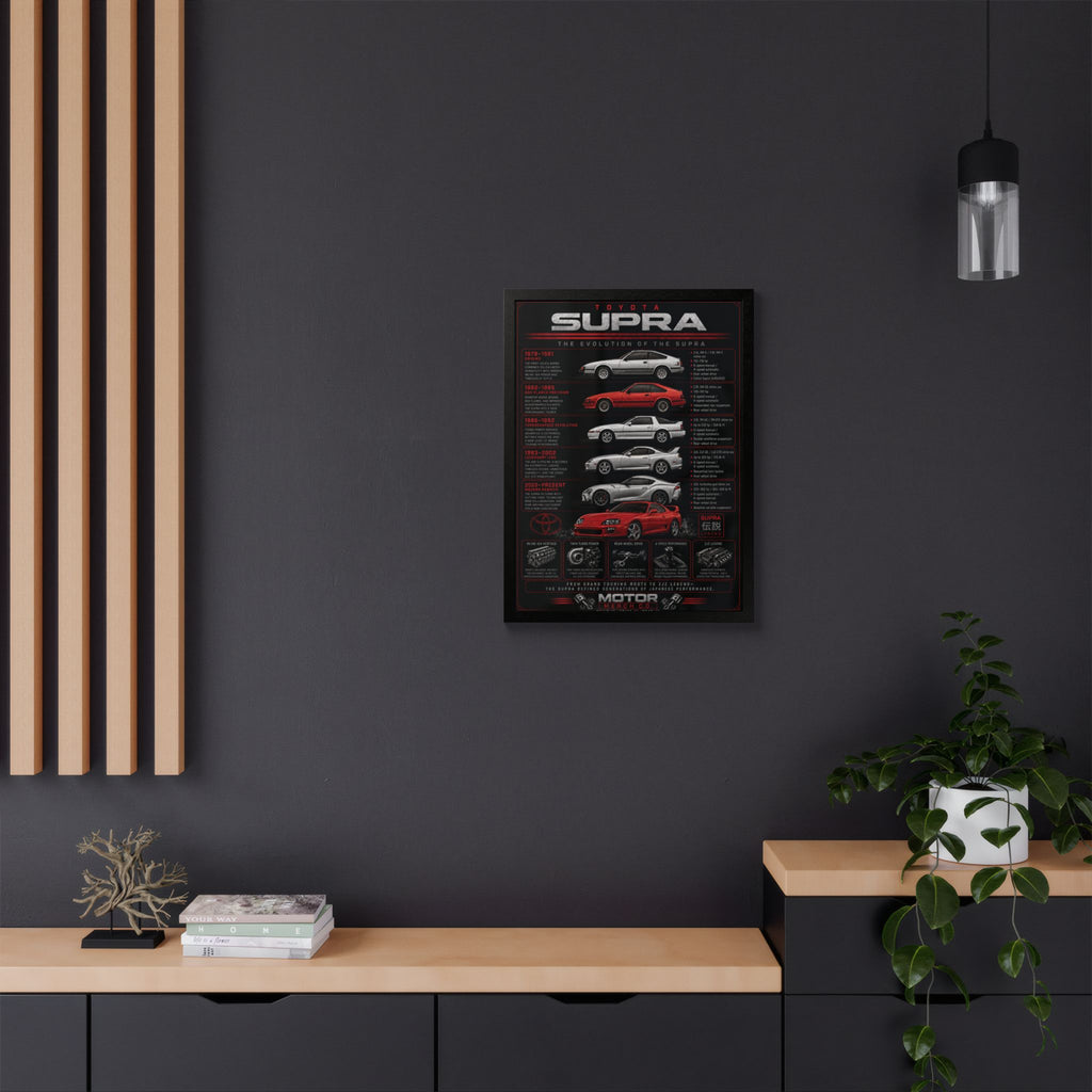 Toyota Supra Evolution Framed Poster