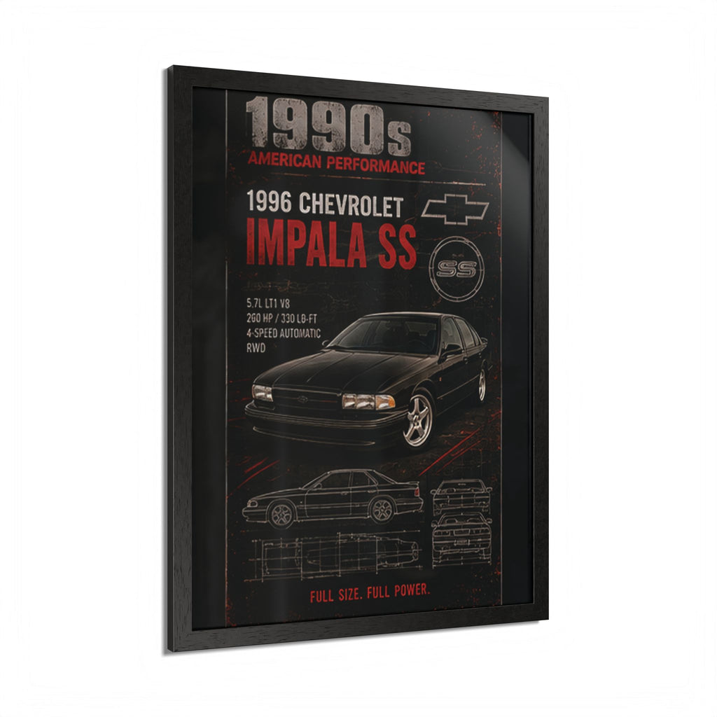 1996 Chevrolet Impala SS Framed Poster