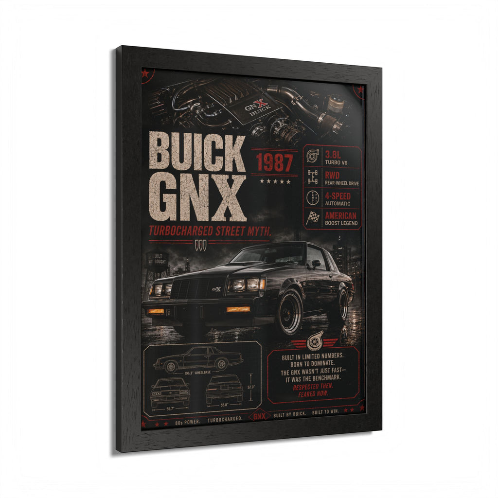 Buick GNX 1987 Framed Poster