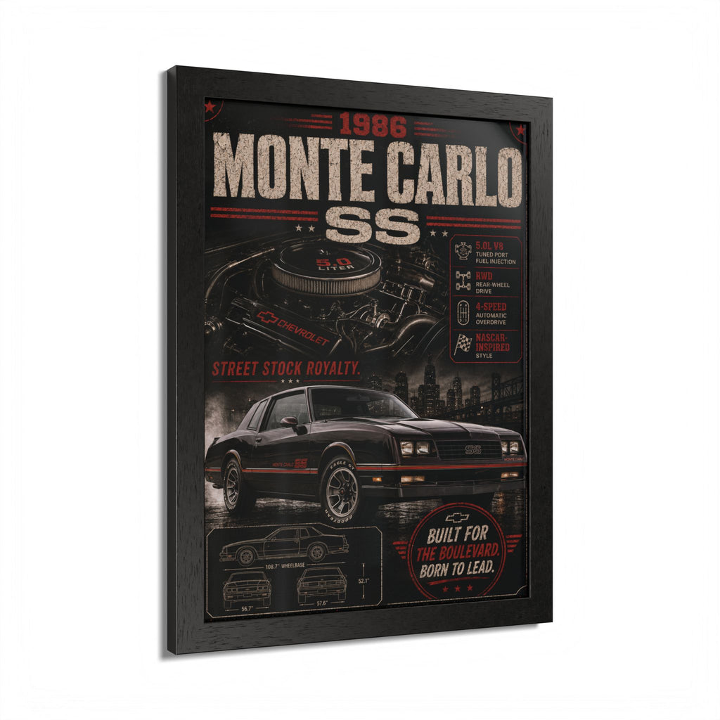 1986 Monte Carlo SS Framed Poster