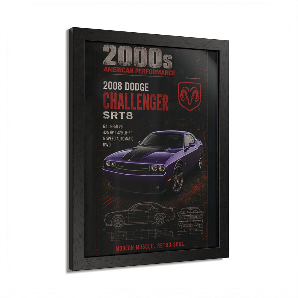 2008 Dodge Challenger SRT8 Framed Poster