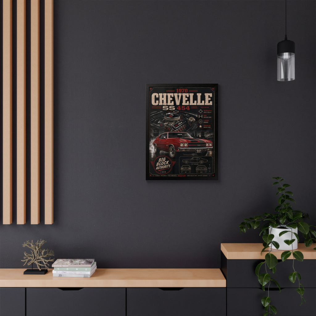 1970 Chevelle SS 454 Framed Poster -