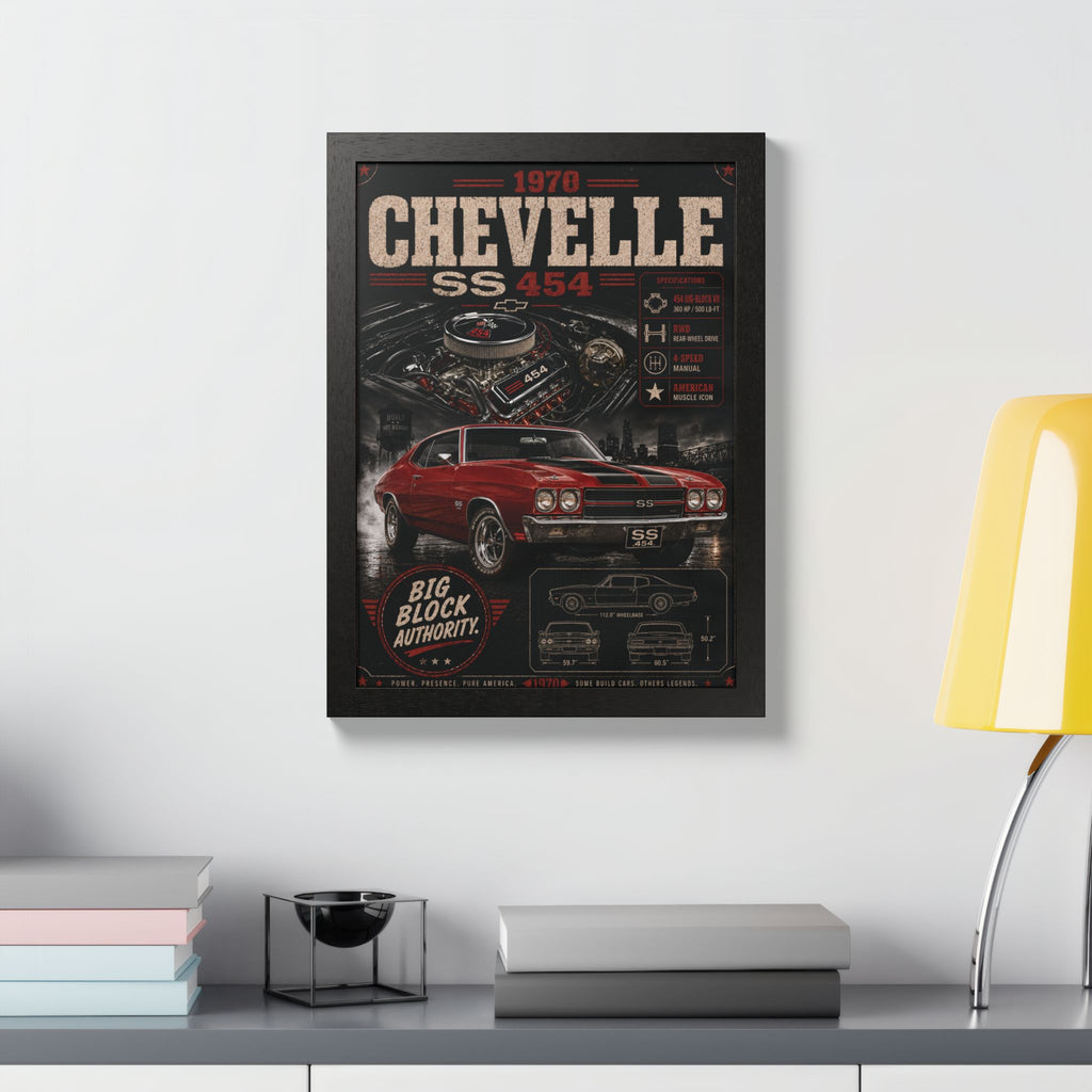 1970 Chevelle SS 454 Framed Poster -