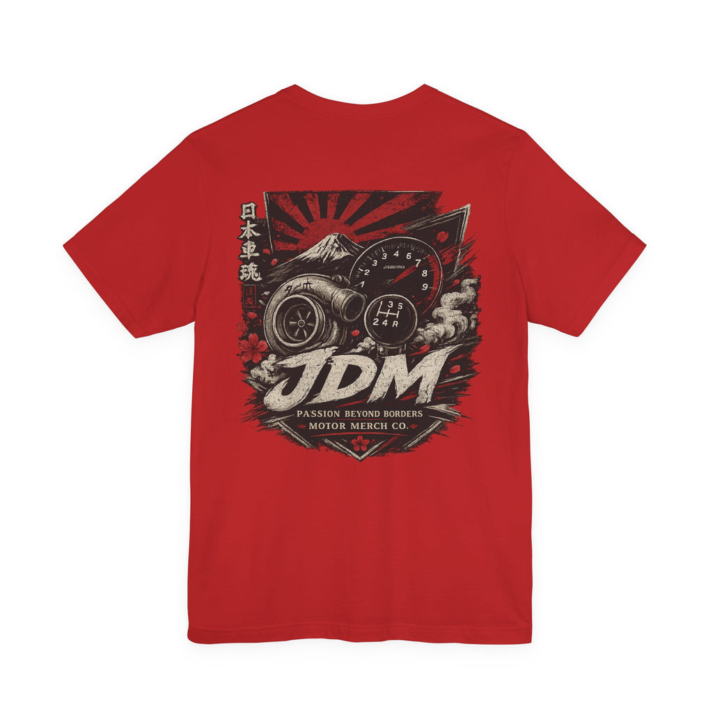 JDM Retro Rising Sun Mount Fuji Racing Graphic Shirt
