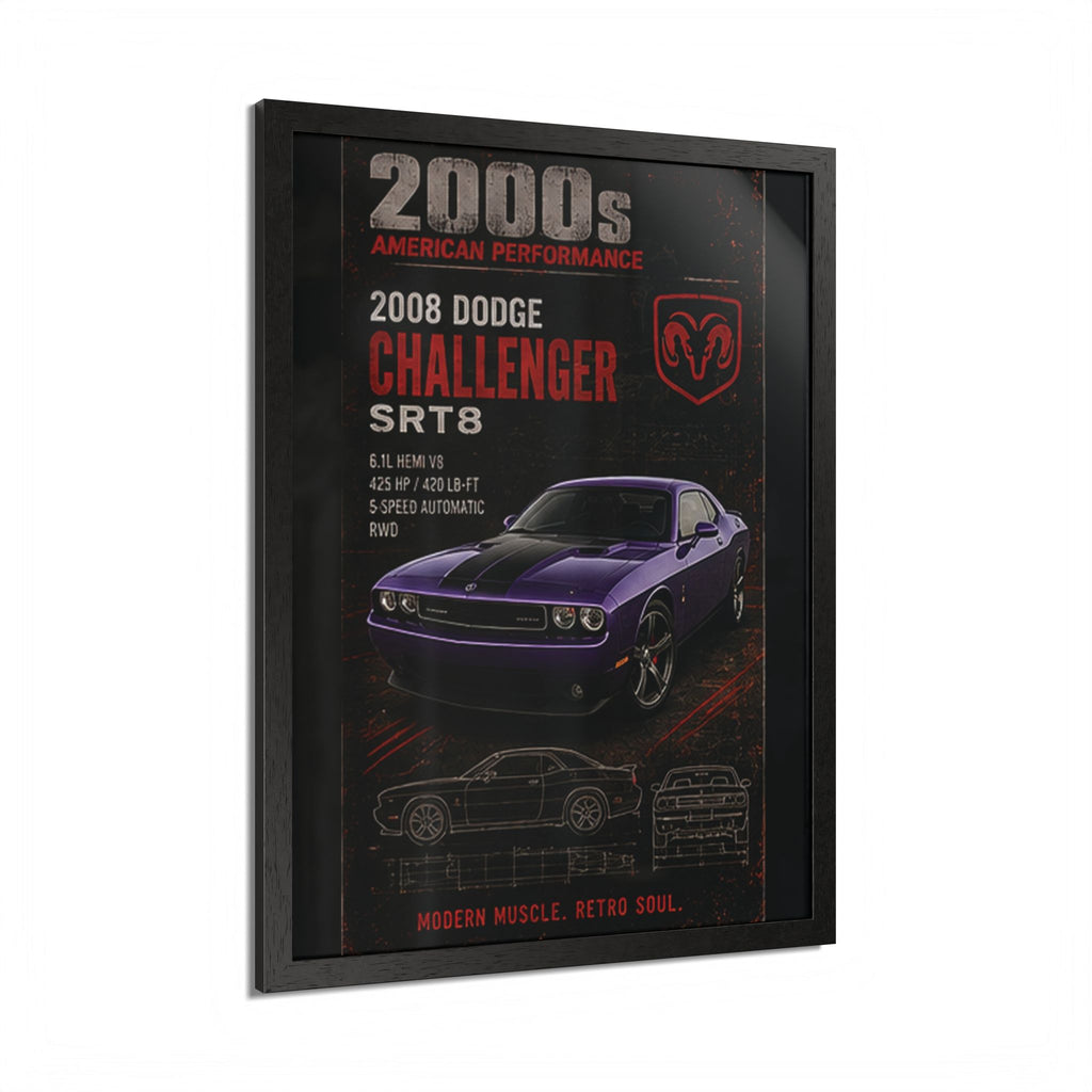 2008 Dodge Challenger SRT8 Framed Poster
