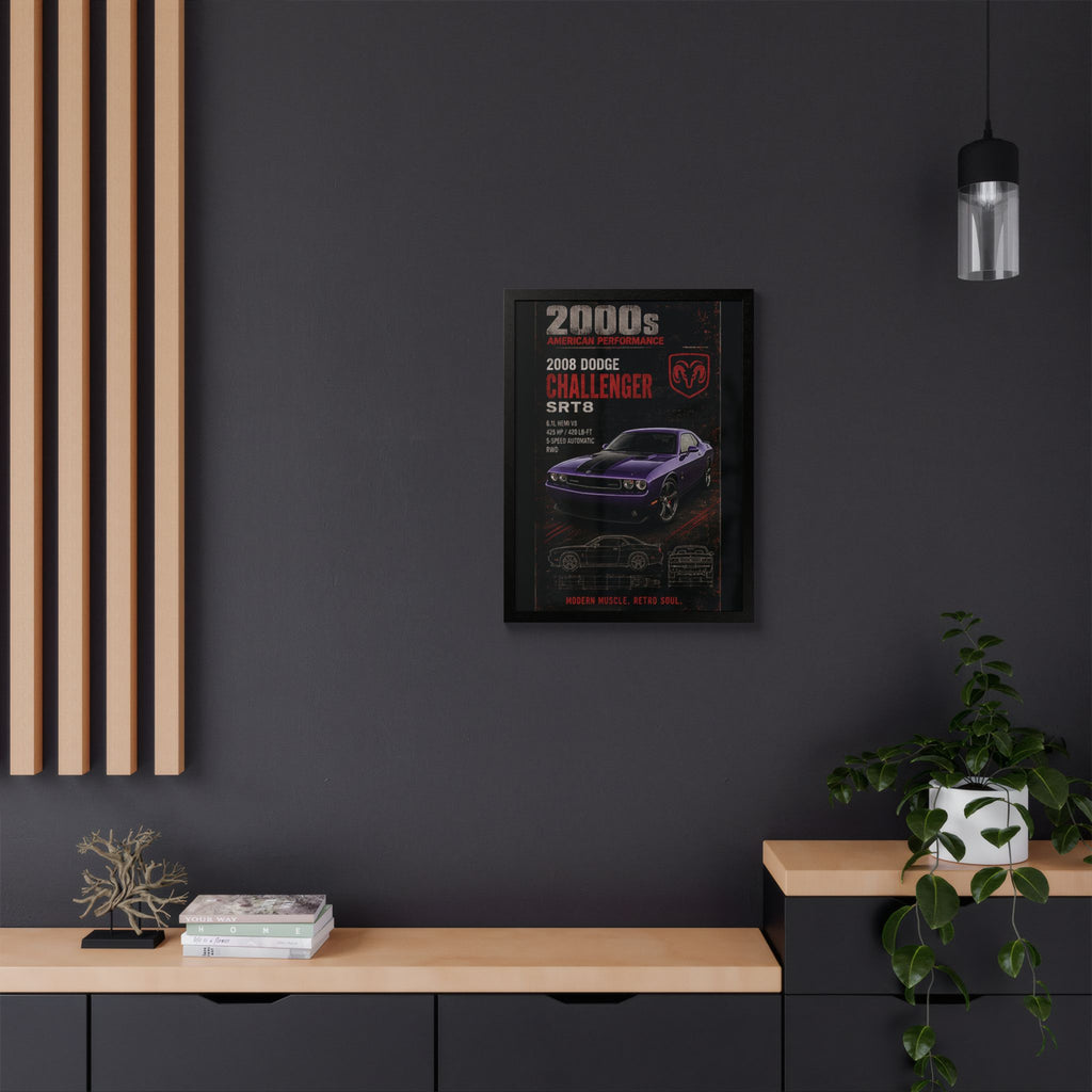 2008 Dodge Challenger SRT8 Framed Poster