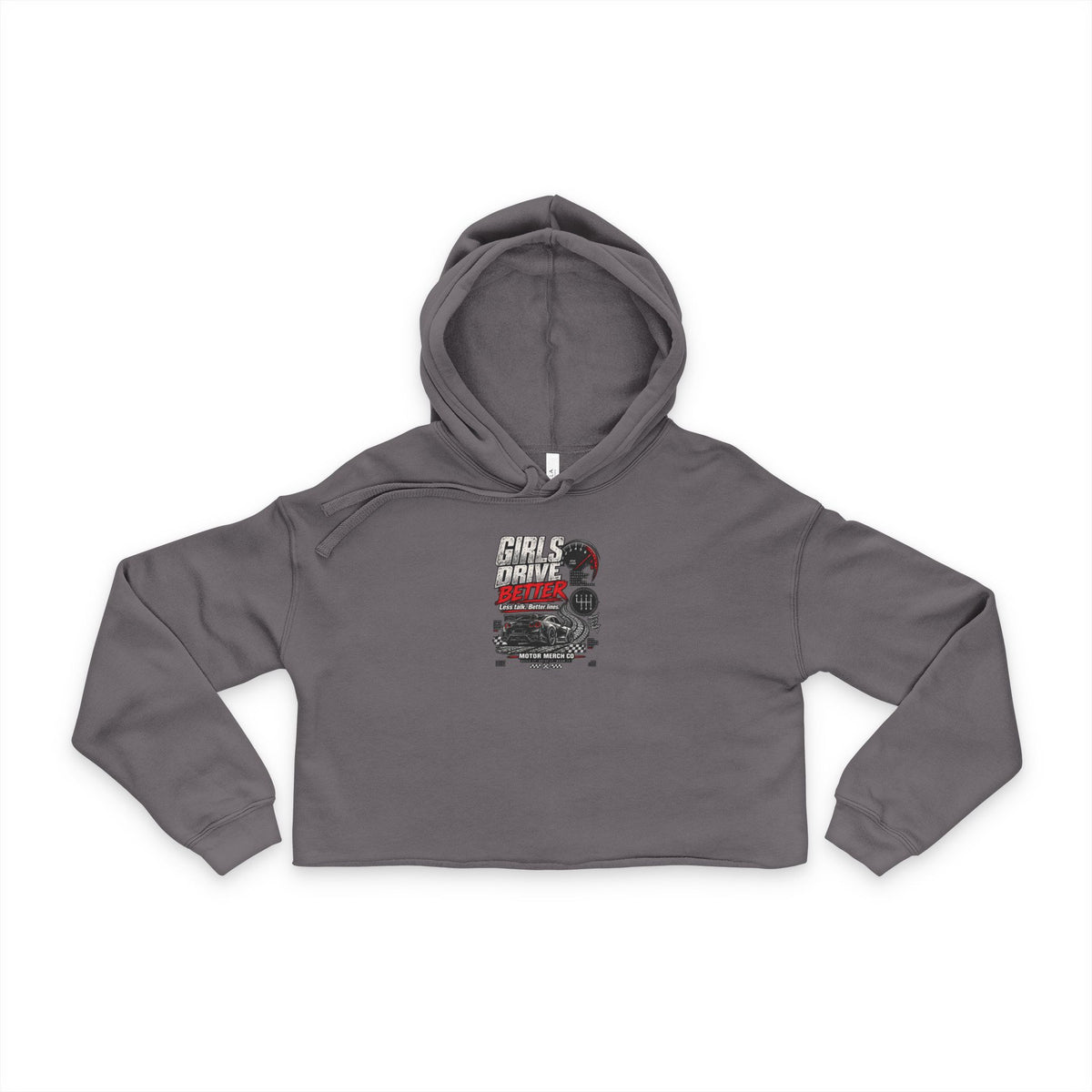 Cropped Hoodie — "Girls Drive Better"