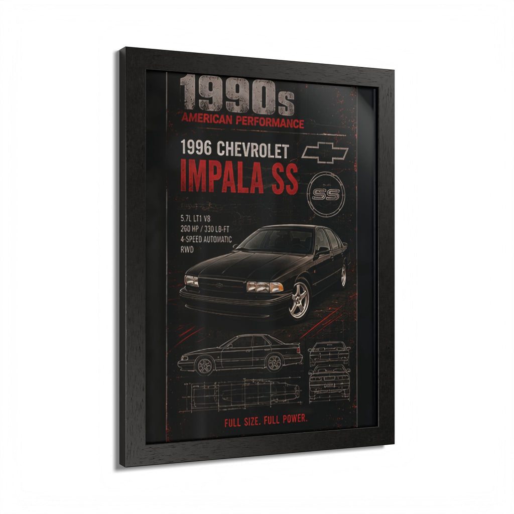 1996 Chevrolet Impala SS Framed Poster