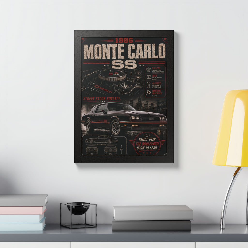1986 Monte Carlo SS Framed Poster
