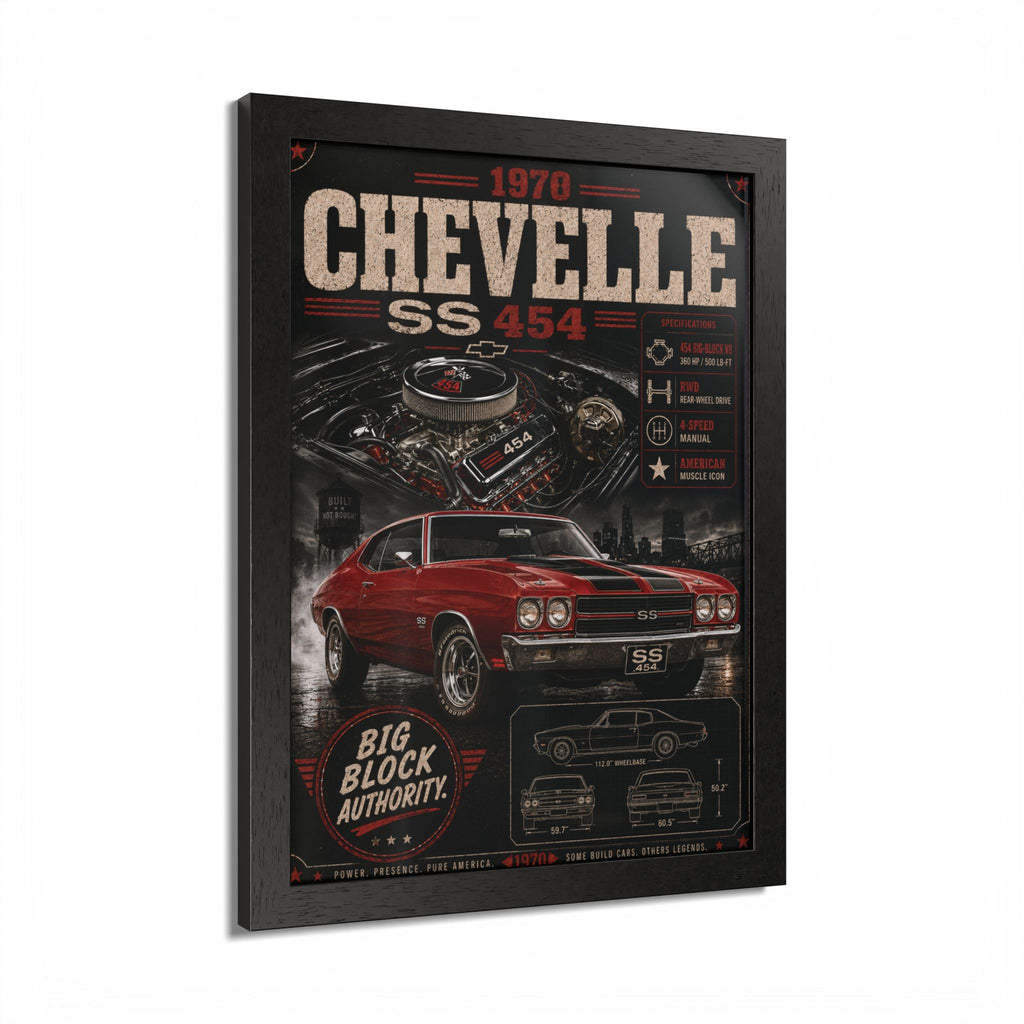 1970 Chevelle SS 454 Framed Poster -
