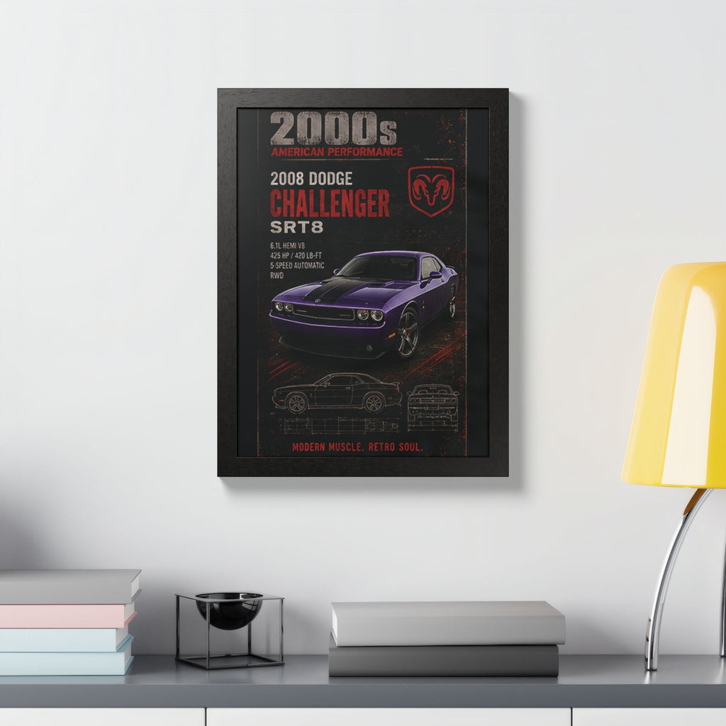 2008 Dodge Challenger SRT8 Framed Poster