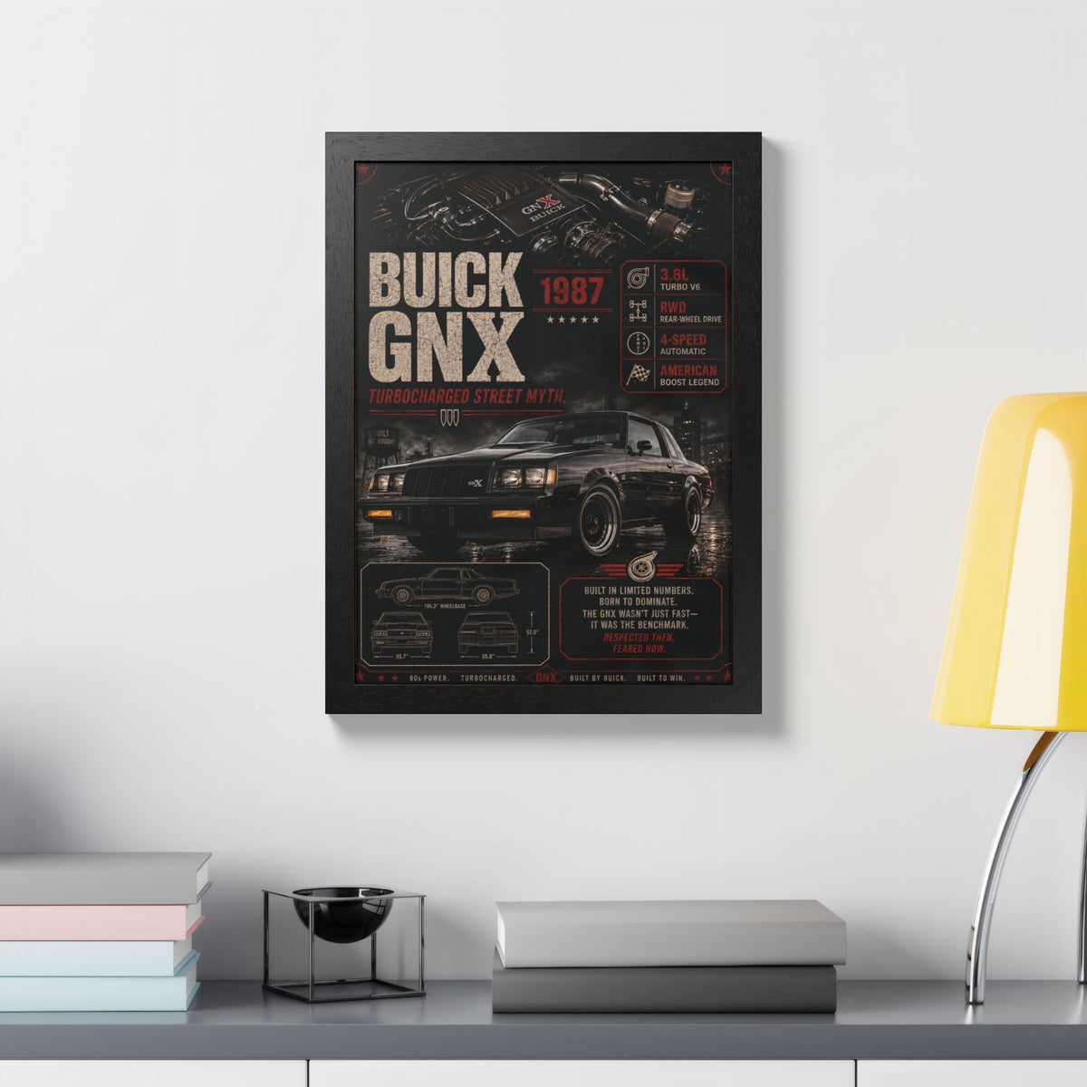 Buick GNX 1987 Framed Poster