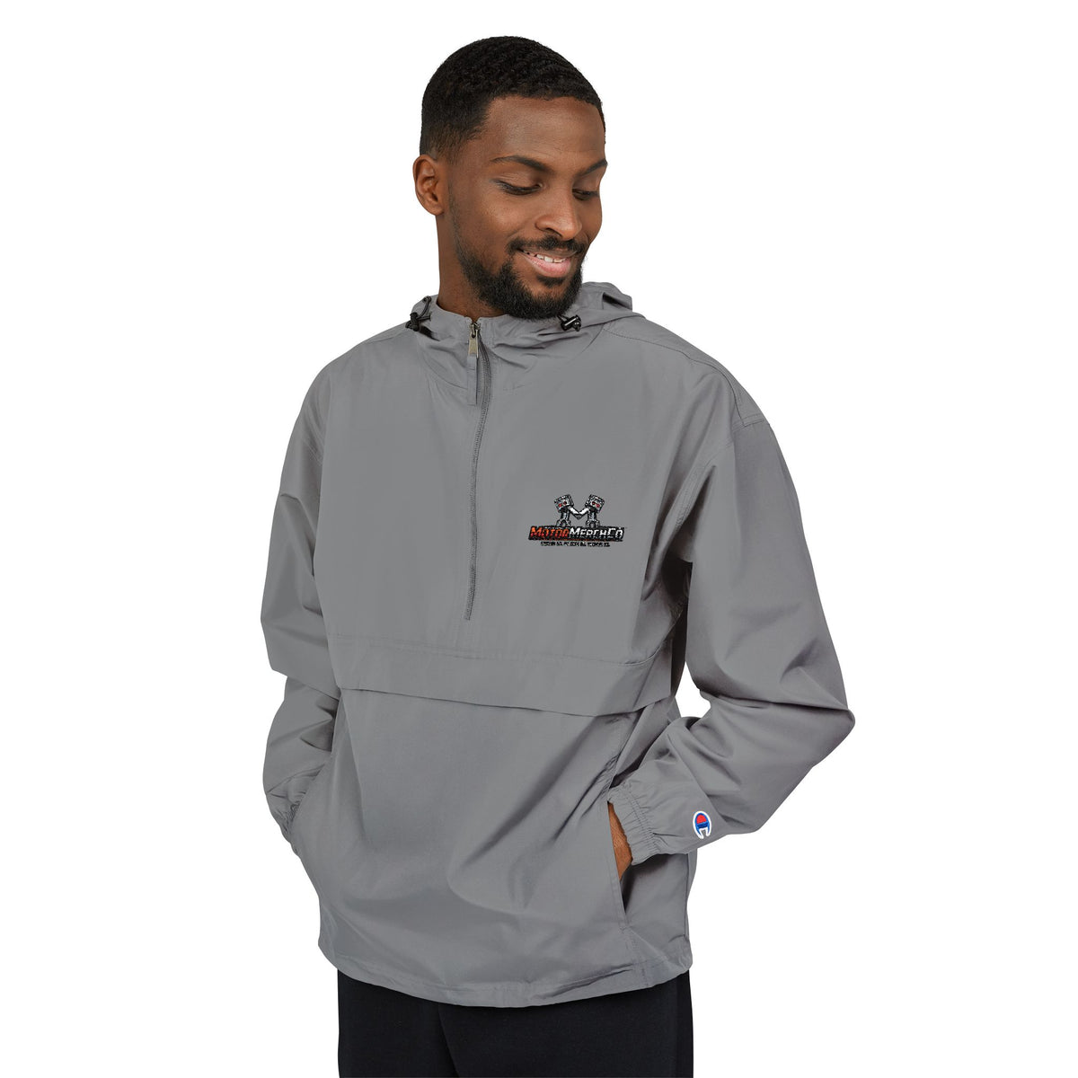 Packable Anorak Jacket — Lightweight Water-Resistant Hooded Windbreaker for Car Shows & Commuting