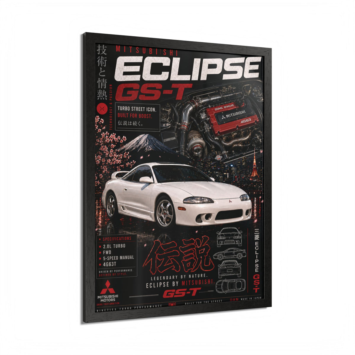 Mitsubishi Eclipse GS-T Poster