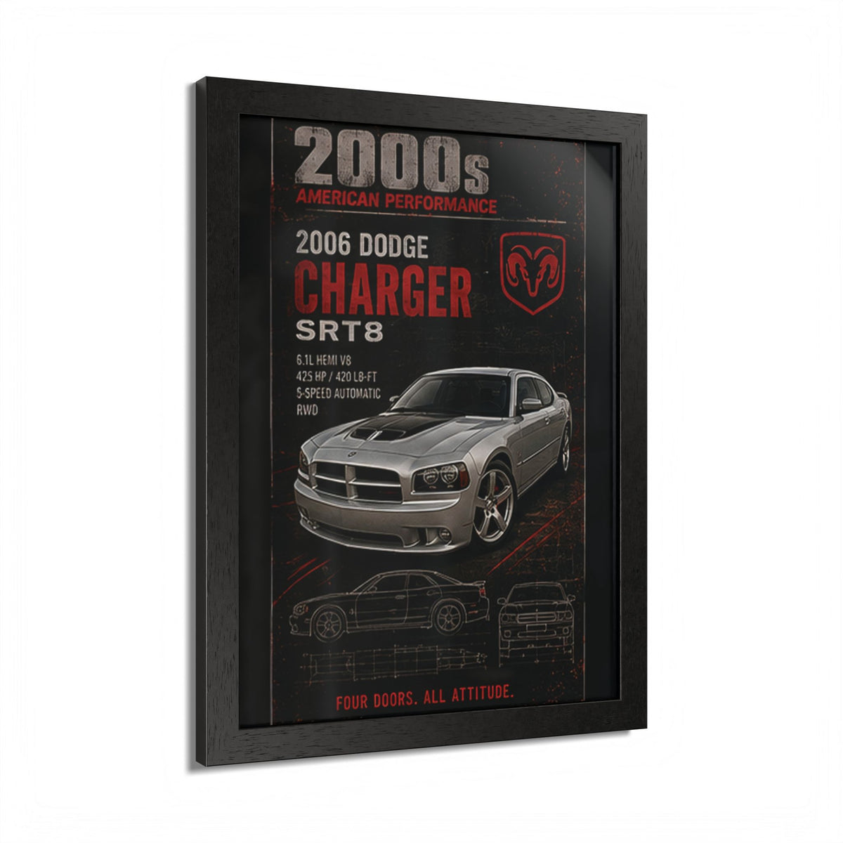 2006 Dodge Charger SRT8 Framed Poster