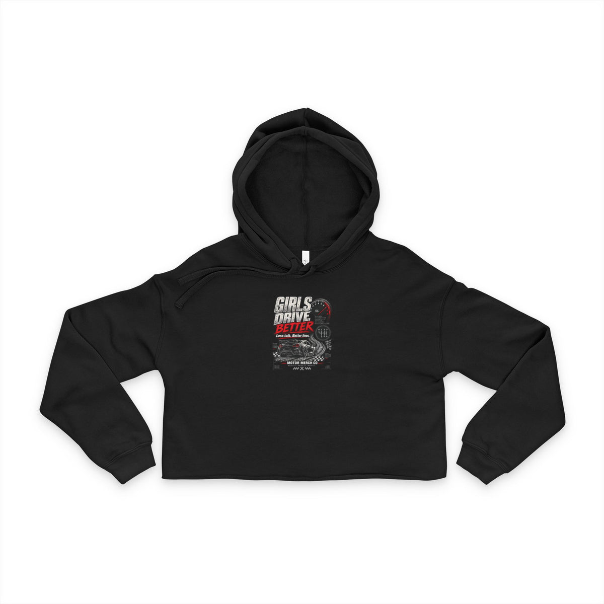 Cropped Hoodie — "Girls Drive Better"